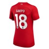 Camiseta de fútbol Liverpool 2023-24 Gakpo 18 Primera Equipación - Mujer